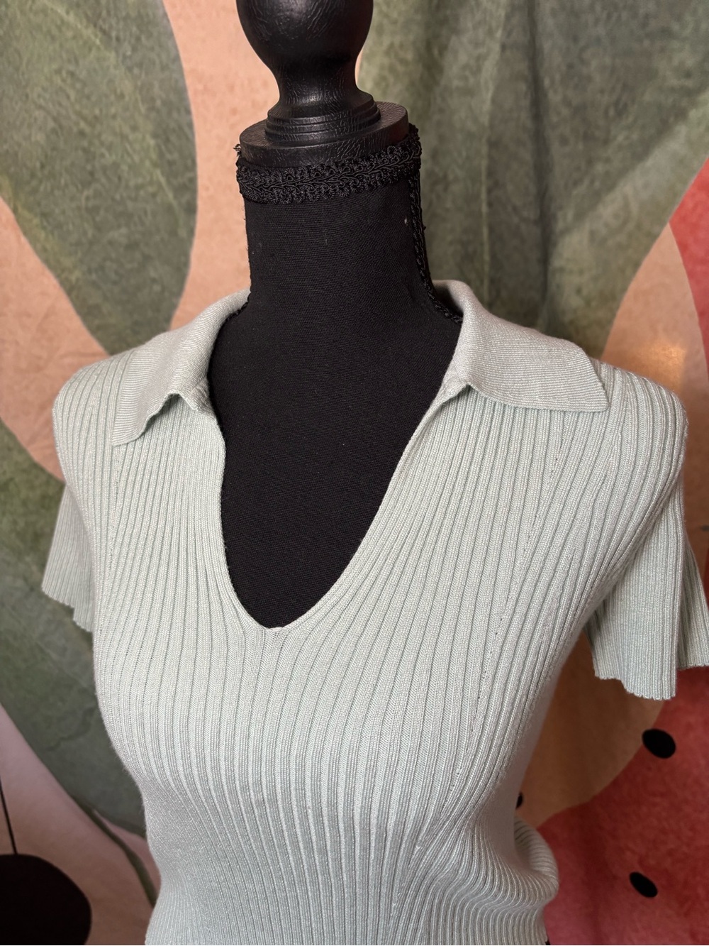 New Light Teal Polo V-Neck